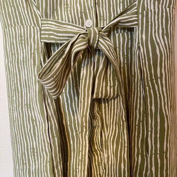 Parallel Lines Wide Leg Short Sleeve Jumpsuit - Picture 6 of 8